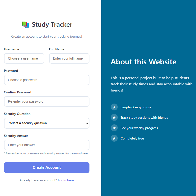 Study Tracker